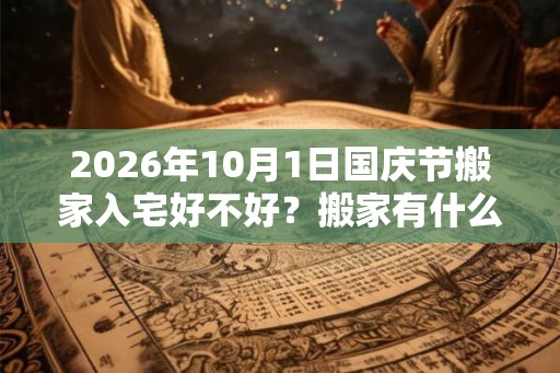 2026年10月1日国庆节搬家入宅好不好？搬家有什么讲究和忌讳？