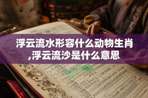 浮云流水形容什么动物生肖,浮云流沙是什么意思