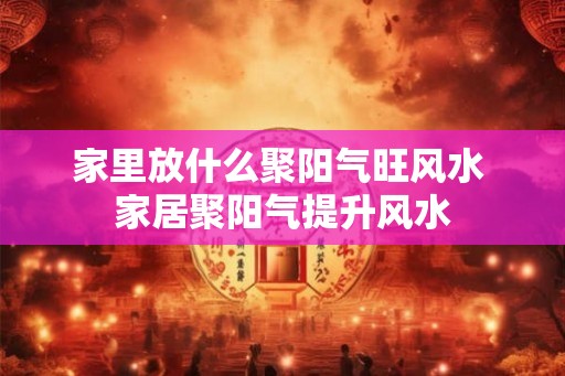 家里放什么聚阳气旺风水 家居聚阳气提升风水