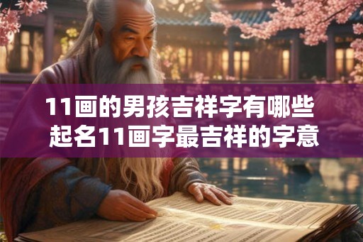 11画的男孩吉祥字有哪些 起名11画字最吉祥的字意 11画的男孩吉祥字有哪些 起名11画字最吉祥的字意