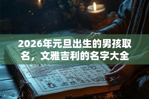2026年元旦出生的男孩取名，文雅吉利的名字大全