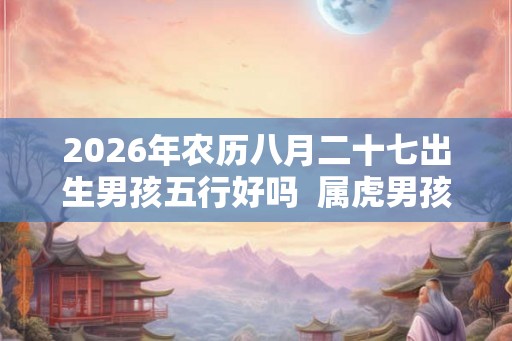 2026年农历八月二十七出生男孩五行好吗  属虎男孩名字推荐