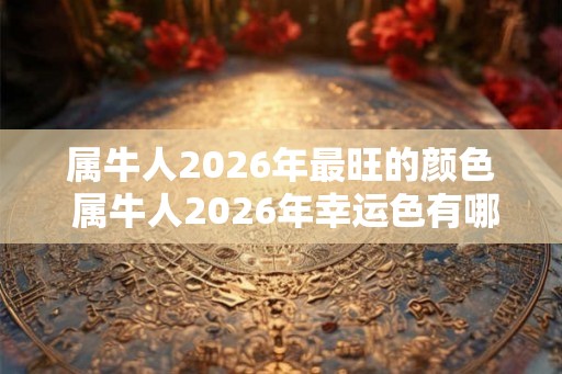属牛人2026年最旺的颜色 属牛人2026年幸运色有哪些