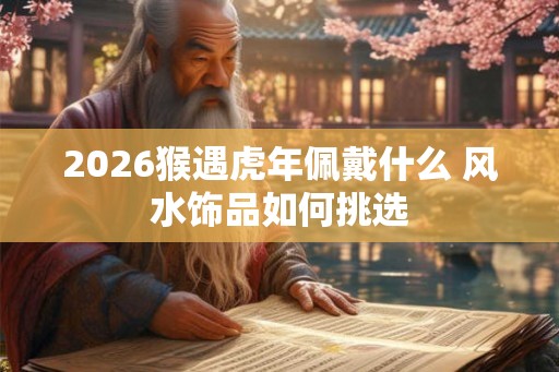 2026猴遇虎年佩戴什么 风水饰品如何挑选