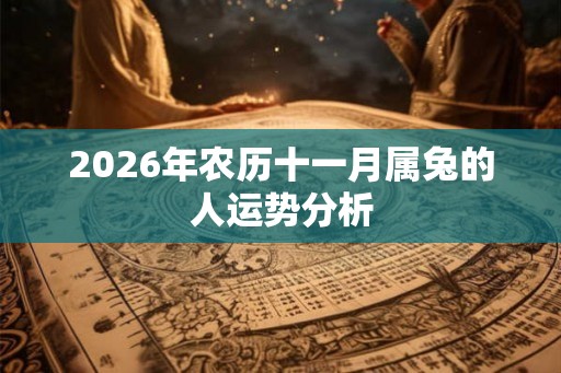2026年农历十一月属兔的人运势分析