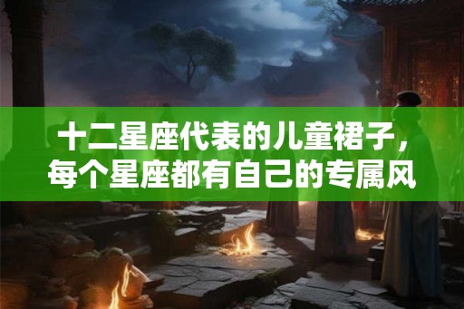 十二星座代表的儿童裙子，每个星座都有自己的专属风格！