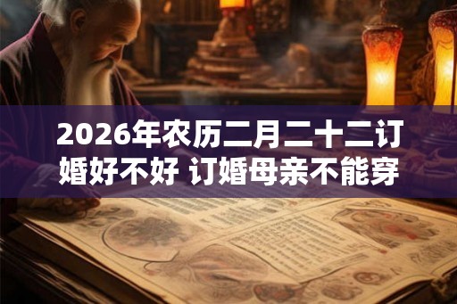 2026年农历二月二十二订婚好不好 订婚母亲不能穿的颜色
