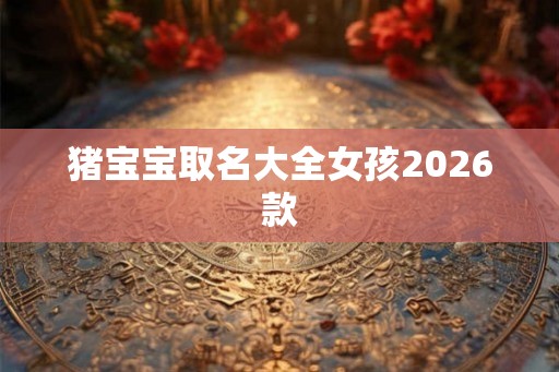 猪宝宝取名大全女孩2026款