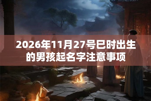 2026年11月27号巳时出生的男孩起名字注意事项