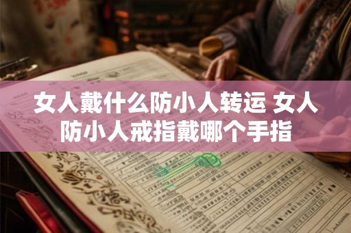 女人戴什么防小人转运 女人防小人戒指戴哪个手指