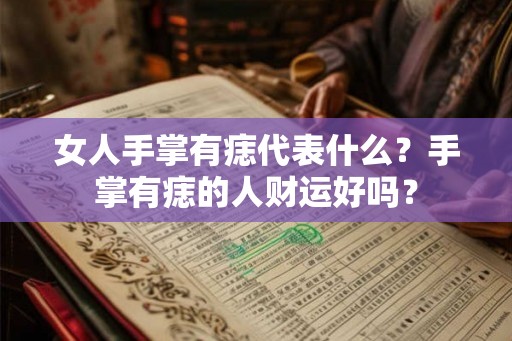 女人手掌有痣代表什么?手掌有痣的人财运好吗? 女人手掌有痣代表什么?手掌有痣的人财运好吗?