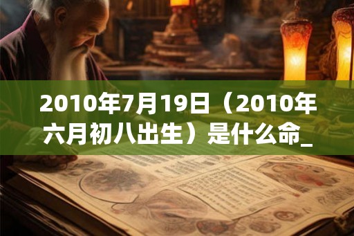 2010年7月19日（2010年六月初八出生）是什么命_命运如何