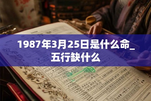 1987年3月25日是什么命_五行缺什么