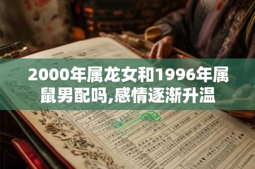 2000年属龙女和1996年属鼠男配吗,感情逐渐升温 2000年属龙女和1996年属鼠男配吗,感情逐渐升温