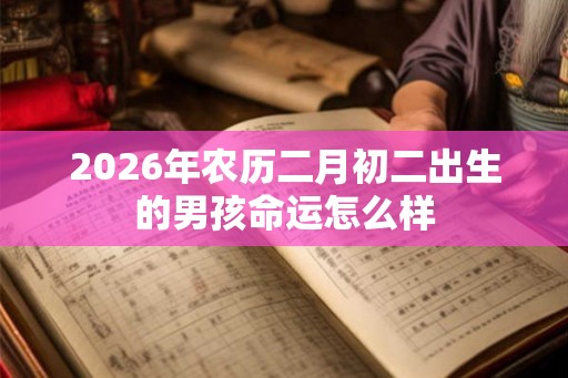 2026年农历二月初二出生的男孩命运怎么样