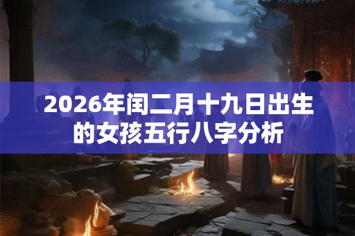 2026年闰二月十九日出生的女孩五行八字分析