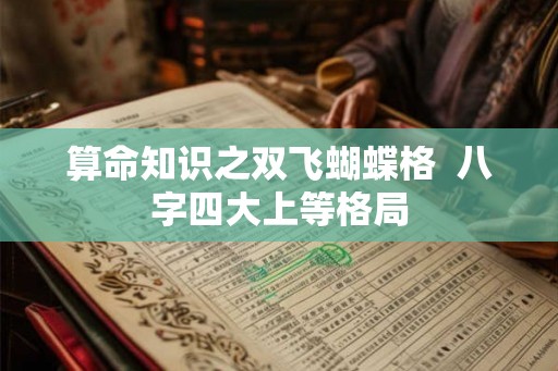 算命知识之双飞蝴蝶格  八字四大上等格局