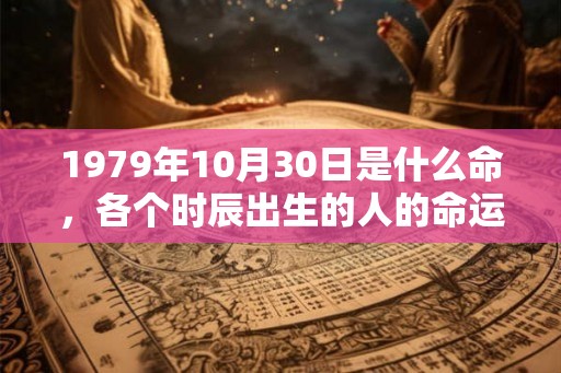 1979年10月30日是什么命,各个时辰出生的人的命运 1979年10月30日是什么命,各个时辰出生的人的命运