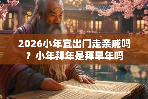 2026小年宜出门走亲戚吗？小年拜年是拜早年吗