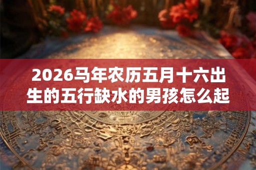 2026马年农历五月十六出生的五行缺水的男孩怎么起名