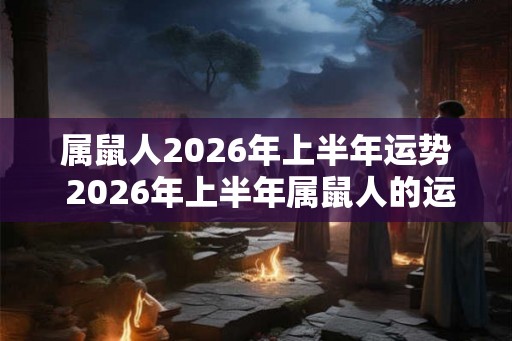 属鼠人2026年上半年运势 2026年上半年属鼠人的运势如何 属鼠人2026年上半年运势 2026年上半年属鼠人的运势如何