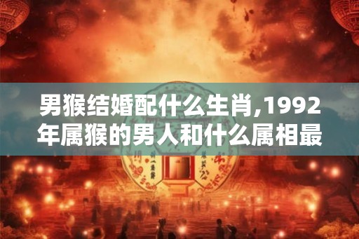 男猴结婚配什么生肖,1992年属猴的男人和什么属相最配 男猴结婚配什么生肖,1992年属猴的男人和什么属相最配