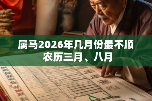 属马2026年几月份最不顺 农历三月、八月 属马2026年几月份最不顺 农历三月、八月