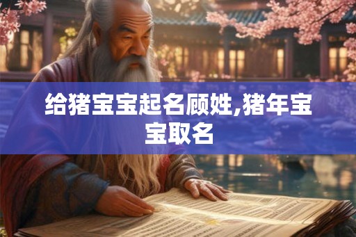 给猪宝宝起名顾姓,猪年宝宝取名