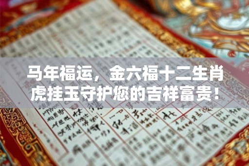马年福运,金六福十二生肖虎挂玉守护您的吉祥富贵! 马年福运,金六福十二生肖虎挂玉守护您的吉祥富贵!
