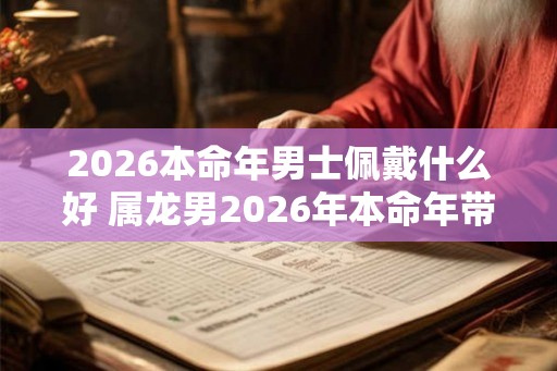 2026本命年男士佩戴什么好 属龙男2026年本命年带什么好