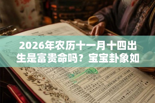 2026年农历十一月十四出生是富贵命吗?宝宝卦象如何? 2026年农历十一月十四出生是富贵命吗?宝宝卦象如何?