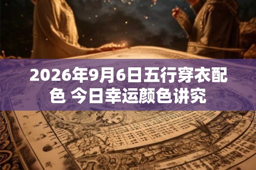 2026年9月6日五行穿衣配色 今日幸运颜色讲究 2026年9月6日五行穿衣配色 今日幸运颜色讲究