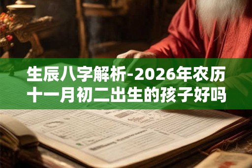 生辰八字解析-2026年农历十一月初二出生的孩子好吗