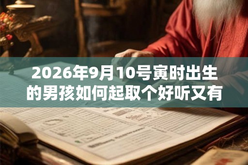 2026年9月10号寅时出生的男孩如何起取个好听又有寓意的名字和五行属性