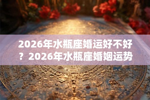 2026年水瓶座婚运好不好?2026年水瓶座婚姻运势解析 2026年水瓶座婚运好不好?2026年水瓶座婚姻运势解析