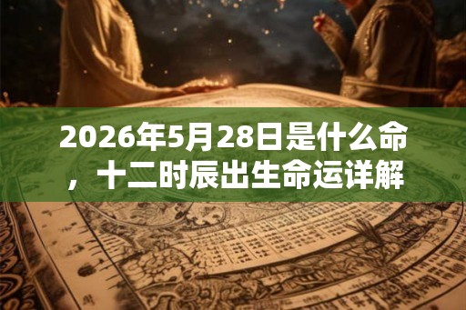 2026年5月28日是什么命，十二时辰出生命运详解