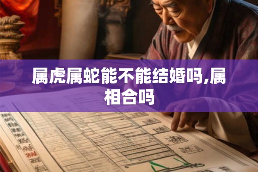 属虎属蛇能不能结婚吗,属相合吗