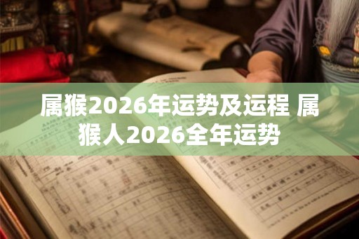 属猴2026年运势及运程 属猴人2026全年运势 属猴2026年运势及运程 属猴人2026全年运势