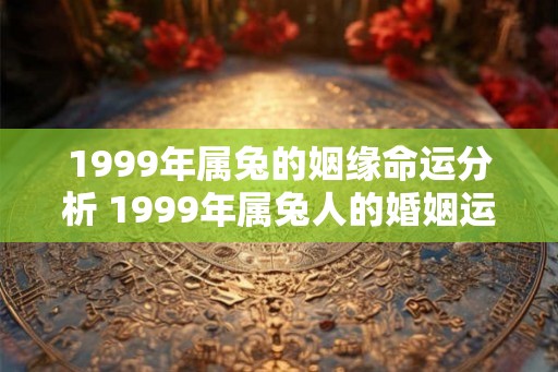 1999年属兔的姻缘命运分析 1999年属兔人的婚姻运势如何