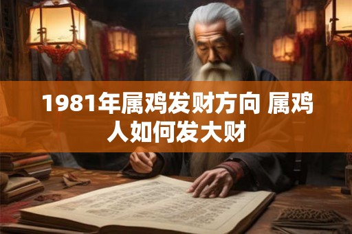 1981年属鸡发财方向 属鸡人如何发大财