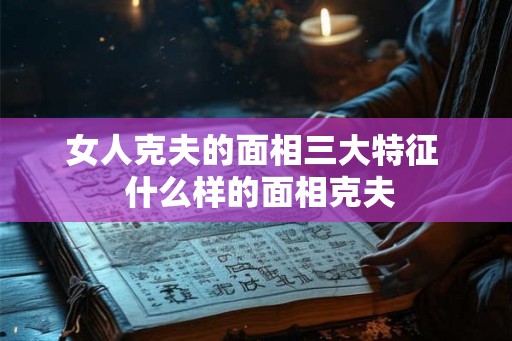 女人克夫的面相三大特征  什么样的面相克夫