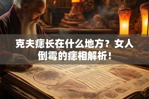 克夫痣长在什么地方？女人倒霉的痣相解析！