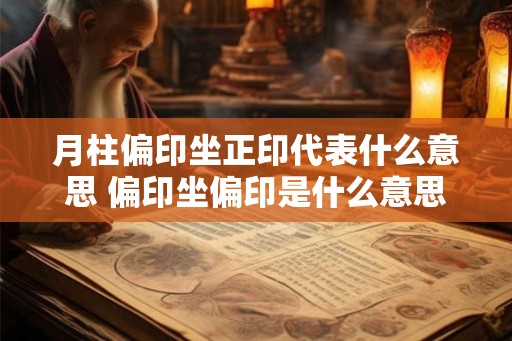 月柱偏印坐正印代表什么意思 偏印坐偏印是什么意思 月柱偏印坐正印代表什么意思 偏印坐偏印是什么意思