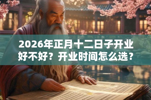 2026年正月十二日子开业好不好？开业时间怎么选？