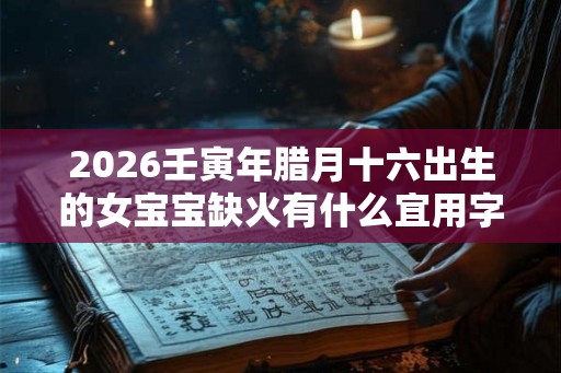 2026壬寅年腊月十六出生的女宝宝缺火有什么宜用字起名