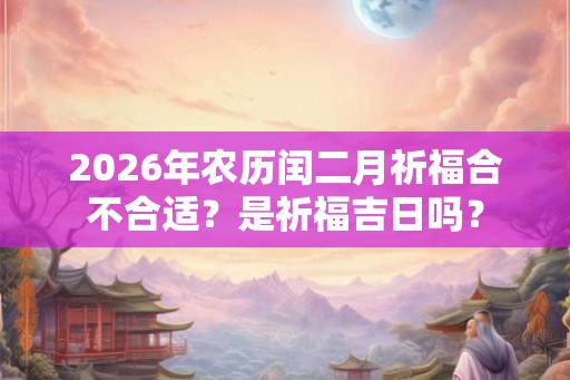 2026年农历闰二月祈福合不合适？是祈福吉日吗？