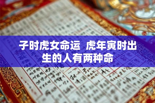 子时虎女命运  虎年寅时出生的人有两种命