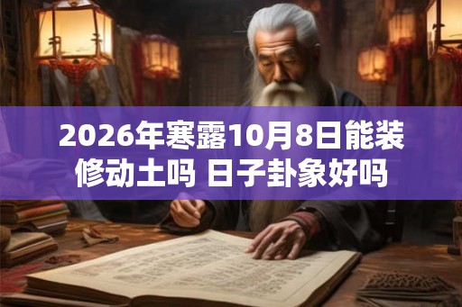 2026年寒露10月8日能装修动土吗 日子卦象好吗