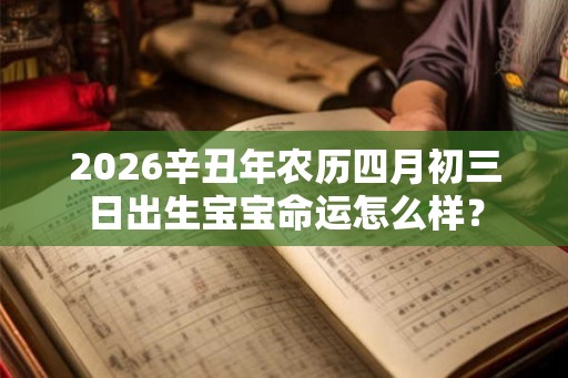 2026辛丑年农历四月初三日出生宝宝命运怎么样？