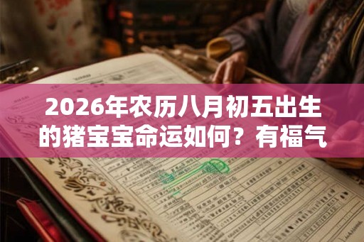 2026年农历八月初五出生的猪宝宝命运如何?有福气吗? 2026年农历八月初五出生的猪宝宝命运如何?有福气吗?